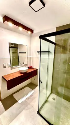 Uma casa de banho em Villa Biju