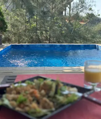 A piscina em ou perto de Bangalô Exclusivo Pontal do Maceió