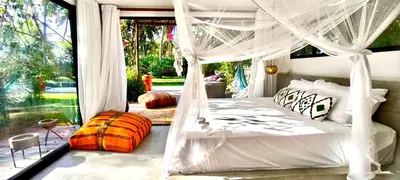 Uma cama ou camas num quarto em Casa'Lex - Aluguel de suites