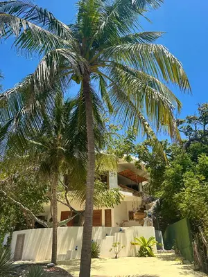 Um jardim no exterior de Casa Bela Vida