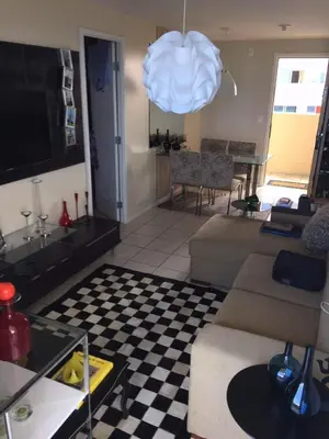 Uma área de estar em Apartamento Iracema Fortaleza