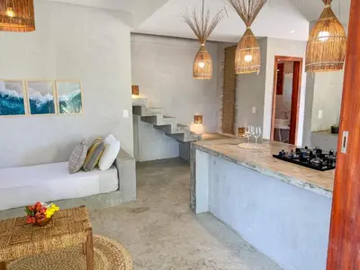 Uma área de estar em Casa Devagar Icaraizinho