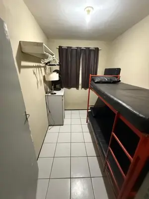 A cozinha ou kitchenette de Apartamento mobiliado com dois quartos para locação fixo e mensal