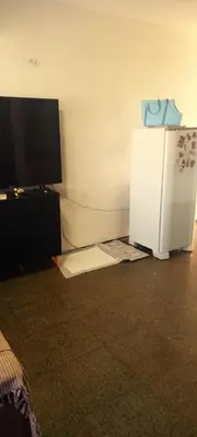 Uma televisão e/ou sistema de entretenimento em Beira-Mar Flat Venetto - Premium