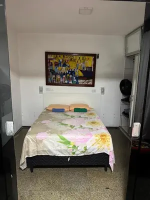Uma cama ou camas num quarto em Beira-Mar Flat Venetto - Premium