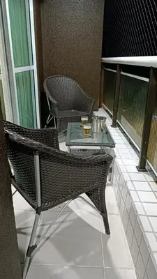 Uma varanda ou terraço em Apartamento Vista Mar na Praia de Iracema - Terraços do Atlântico