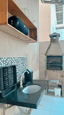 A cozinha ou kitchenette de Cristiano hospedagem