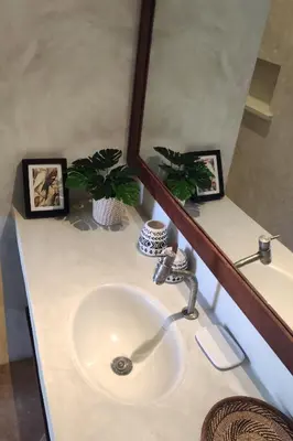Uma casa de banho em Vila Carnaúba - casa pé na areia em Guajiru Trairi