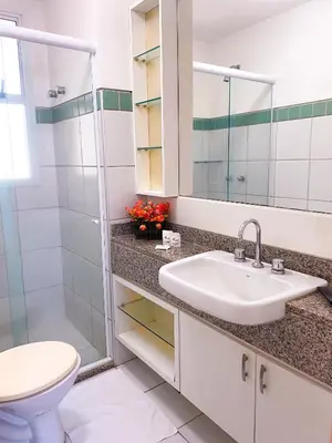 Uma casa de banho em Planet Pé na Areia PDD