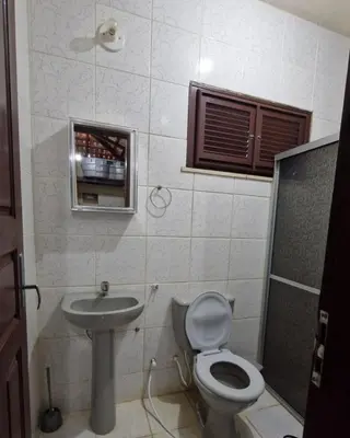 Uma casa de banho em Casa de Temporada Sitio Tope