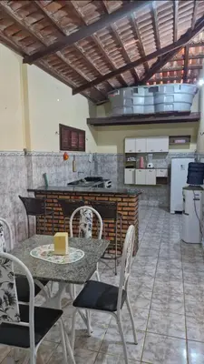 A cozinha ou kitchenette de Casa de Temporada Sitio Tope