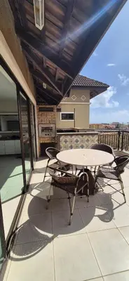 Uma varanda ou terraço em Mediterranée Residence Cobertura Duplex com jacuzzi