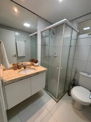 Uma casa de banho em Vista Mar incrível com 2 Quartos Beira Mar Fortaleza