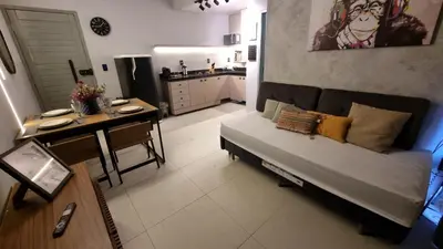 A cozinha ou kitchenette de Apartamento em Porto das Dunas - Próximo ao Beach Park