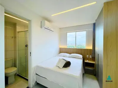 Uma cama ou camas num quarto em Fortaleza Sul Style by Holiday Stays