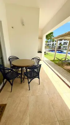 Uma varanda ou terraço em Condomínio Boas vistas