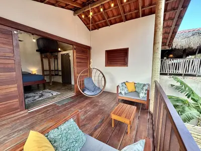 Uma área de estar em Casa do Romeu