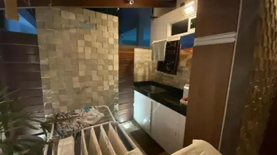 A cozinha ou kitchenette de Casa Condomínio Eusébio Amador