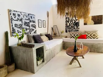 Uma cama ou camas num quarto em Cozy Place Jericoacoara