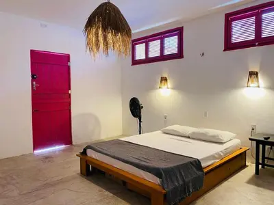 Uma cama ou camas num quarto em Cozy Place Jericoacoara