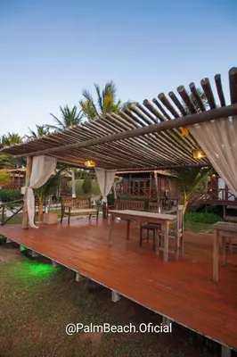A planta de Pousada Palm Beach Praia de Caetanos Chalé Família