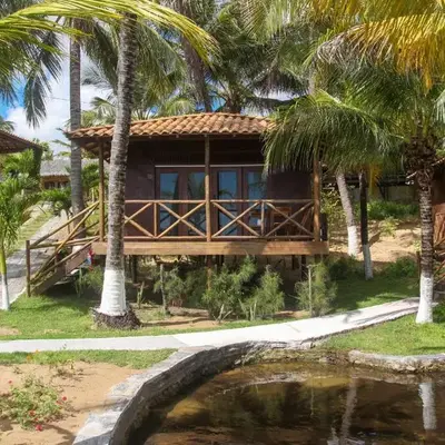 Pousada Palm Beach Praia de Caetanos Chalé Família
