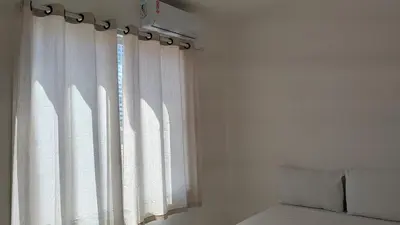 Uma cama ou camas num quarto em Lindo apto 6 hóspedes Meireles pertinho da Beira Mar