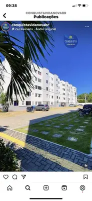 O edifício onde o apartamento está situado