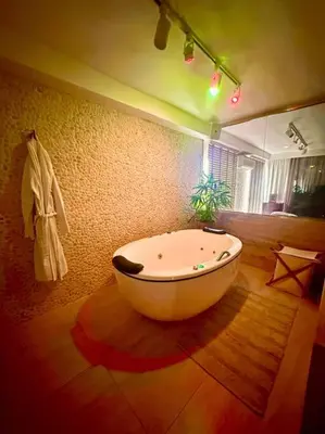 A planta de Loft Duplex Luxo Temático