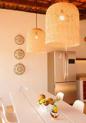 A cozinha ou kitchenette de Kite Oasis Parajuru Villa Palmeira