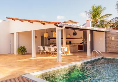 A piscina em ou perto de Kite Oasis Parajuru Villa Palmeira