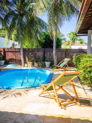 A piscina em ou perto de Kite Oasis Parajuru Casa Branca