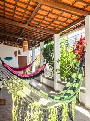 Um jardim no exterior de Kite Oasis Parajuru Casa Branca