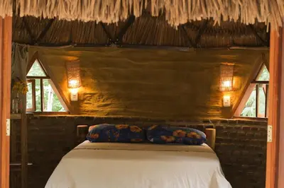 Uma cama ou camas num quarto em Puçá Cultural