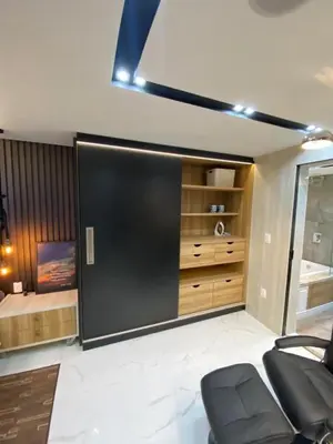 Uma área de estar em Apartamento de luxo na Beira Mar