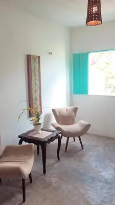 Uma área de estar em Pousada Casa Verde
