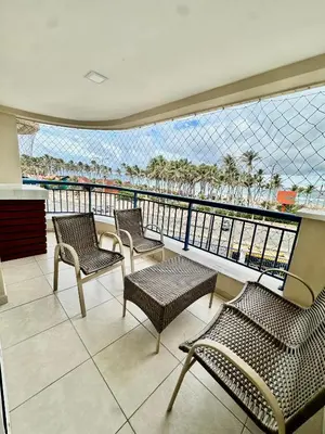 A planta de Apto Vista Mar - Beach Village