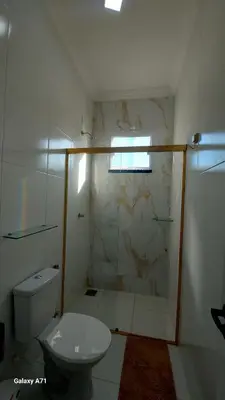Uma casa de banho em Paracuru casa temporada Villa Ariane