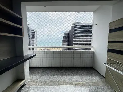 Uma varanda ou terraço em New Life Meireles Vista Mar by Escala Imoveis
