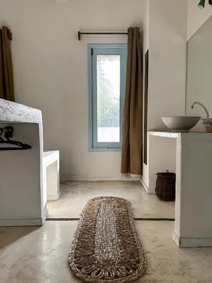 Uma cama ou camas num quarto em Vento do Ceará -Kitesurfing House- Preá