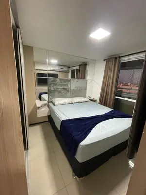Uma cama ou camas num quarto em Apartamento Parque Del Sol