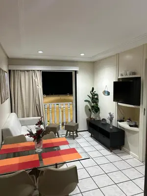 Uma televisão e/ou sistema de entretenimento em Apt no Classic Flat Residence Service