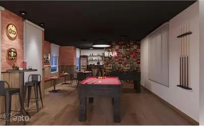 A planta de Apartamento por temporada