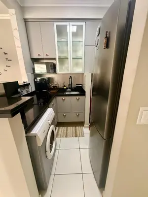 A cozinha ou kitchenette de Apartamento Beach Park Living Resort Porto das Dunas