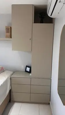 Uma cama ou camas num quarto em VG Sun Cumbuco