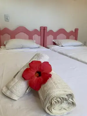 Uma cama ou camas num quarto em Maison Annick