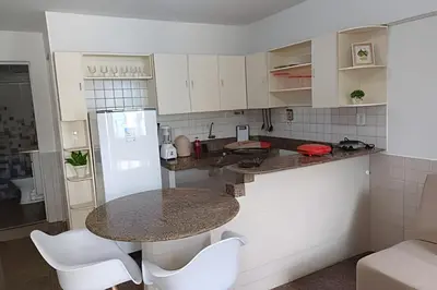 A cozinha ou kitchenette de Flat Grand Praia de Iracema