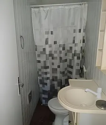Uma casa de banho em Flat Grand Praia de Iracema