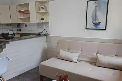 A cozinha ou kitchenette de Flat Grand Praia de Iracema