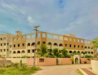 O edifício onde o apartamento está situado